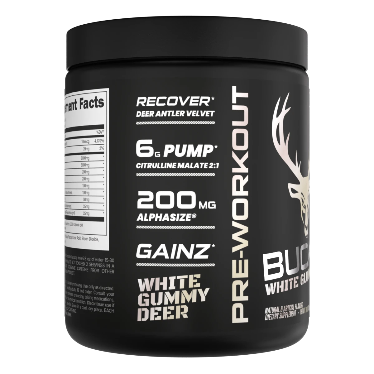 Bucked Up Pre-workout White Gummy Deer