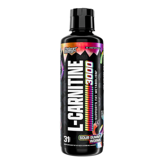 Nutrex Liquid L-Carnitine 3000 Sour Gummy Worms