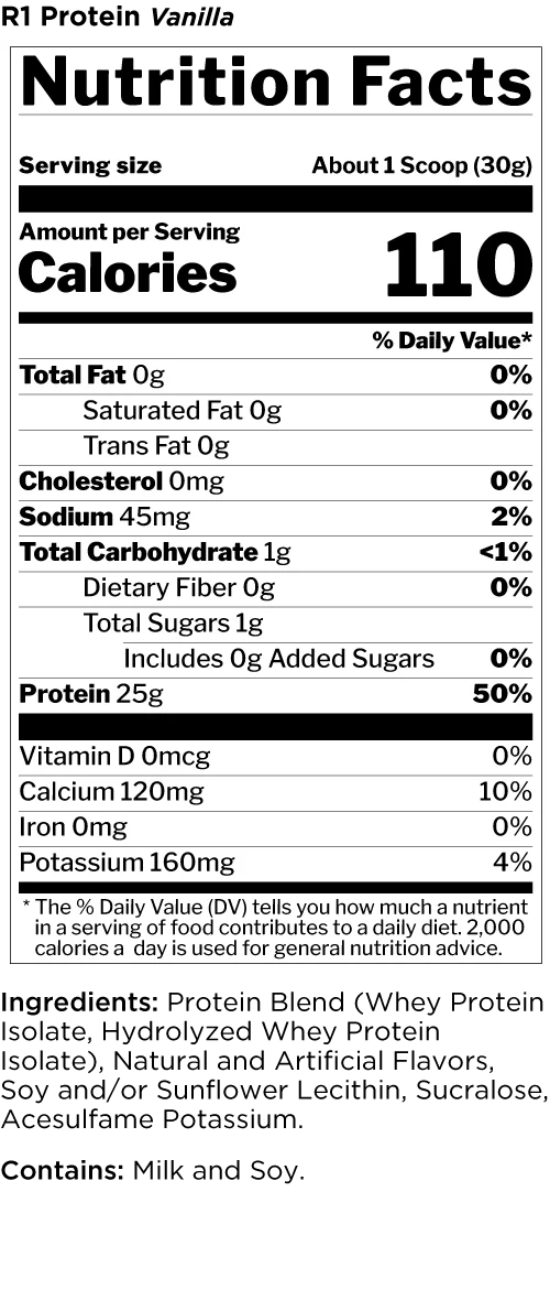 Rule 1 R1 Protein 2lb Vanilla Creme