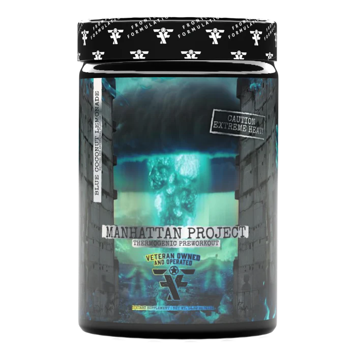 Frontline Formulations Manhattan Project Thermo Pre Blue Coconut Lemonade