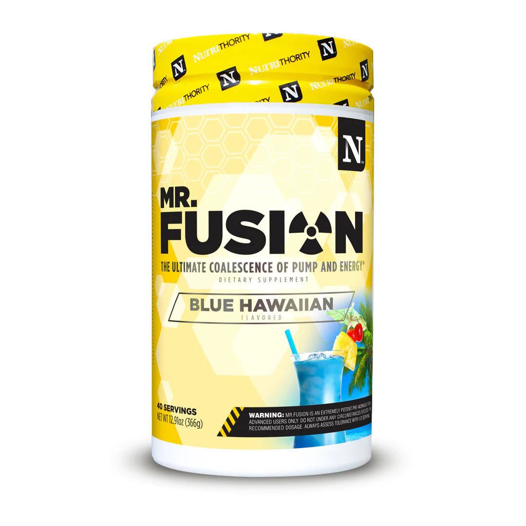 Nutrithority Mr Fusion PreWorkout Blue Hawaiian