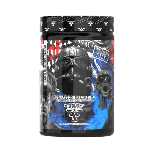 Frontline Formulations Operation Delirium Pre Workout Blue Cherry Slush