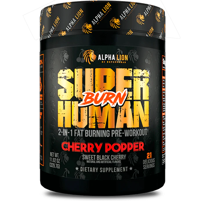 Alpha Lion Super Human Burn Pre Workout Cherry Popper