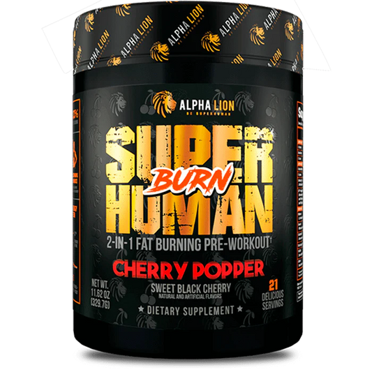 Alpha Lion Super Human Burn Pre Workout Cherry Popper