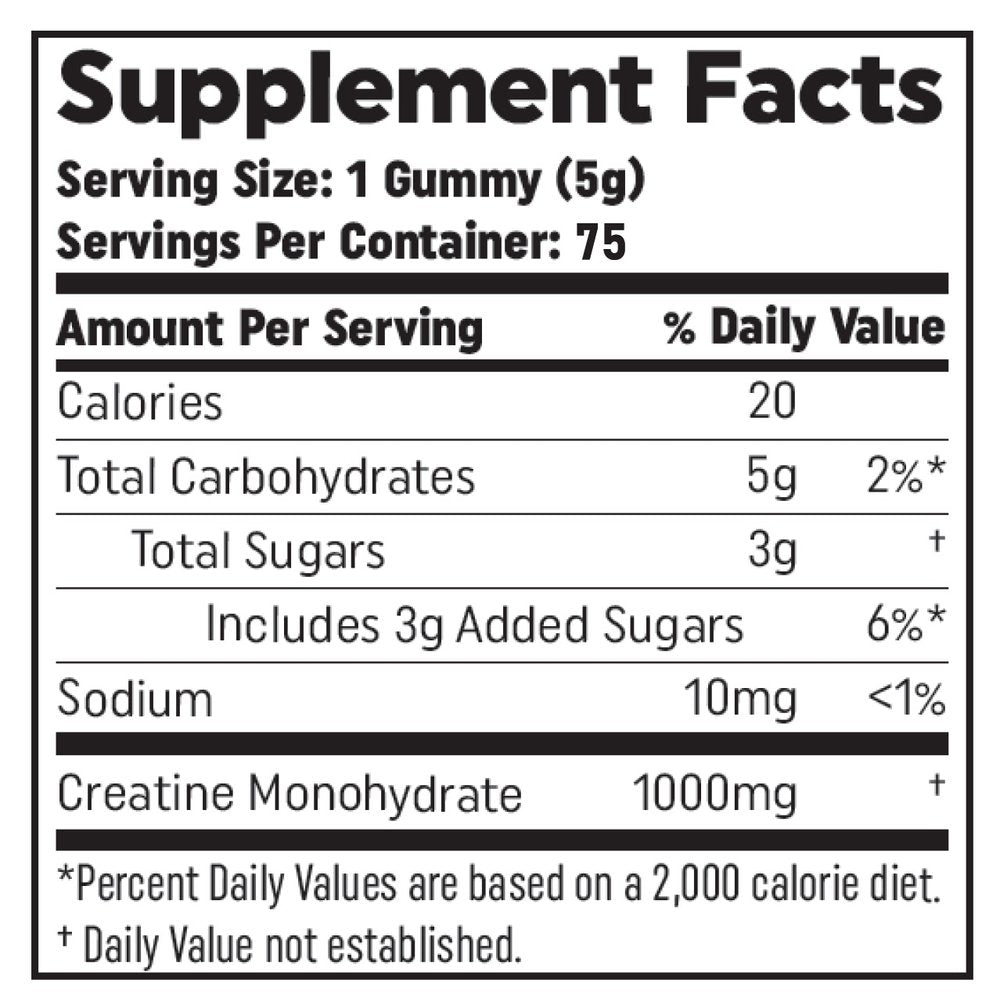 Increase Supplements Creatine Gummies