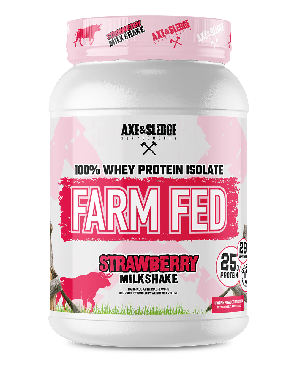 Axe & Sledge Farm Fed Protein Strawberry Isolate