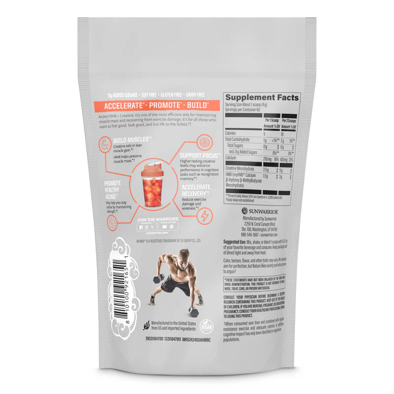 Sunwarrior Sport Active Hmb + Creatine Powder Unflavored