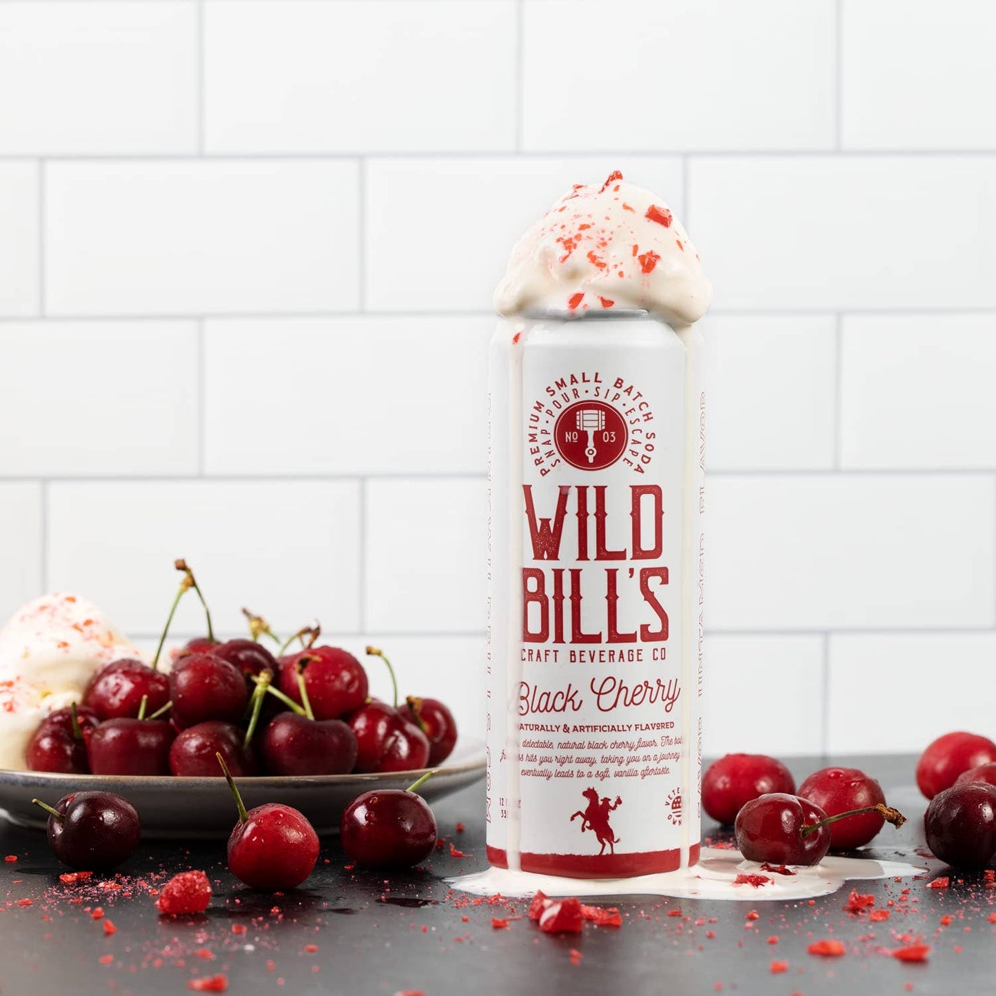 Wild Bill's Black Cherry - Premium Cane Sugar Soda