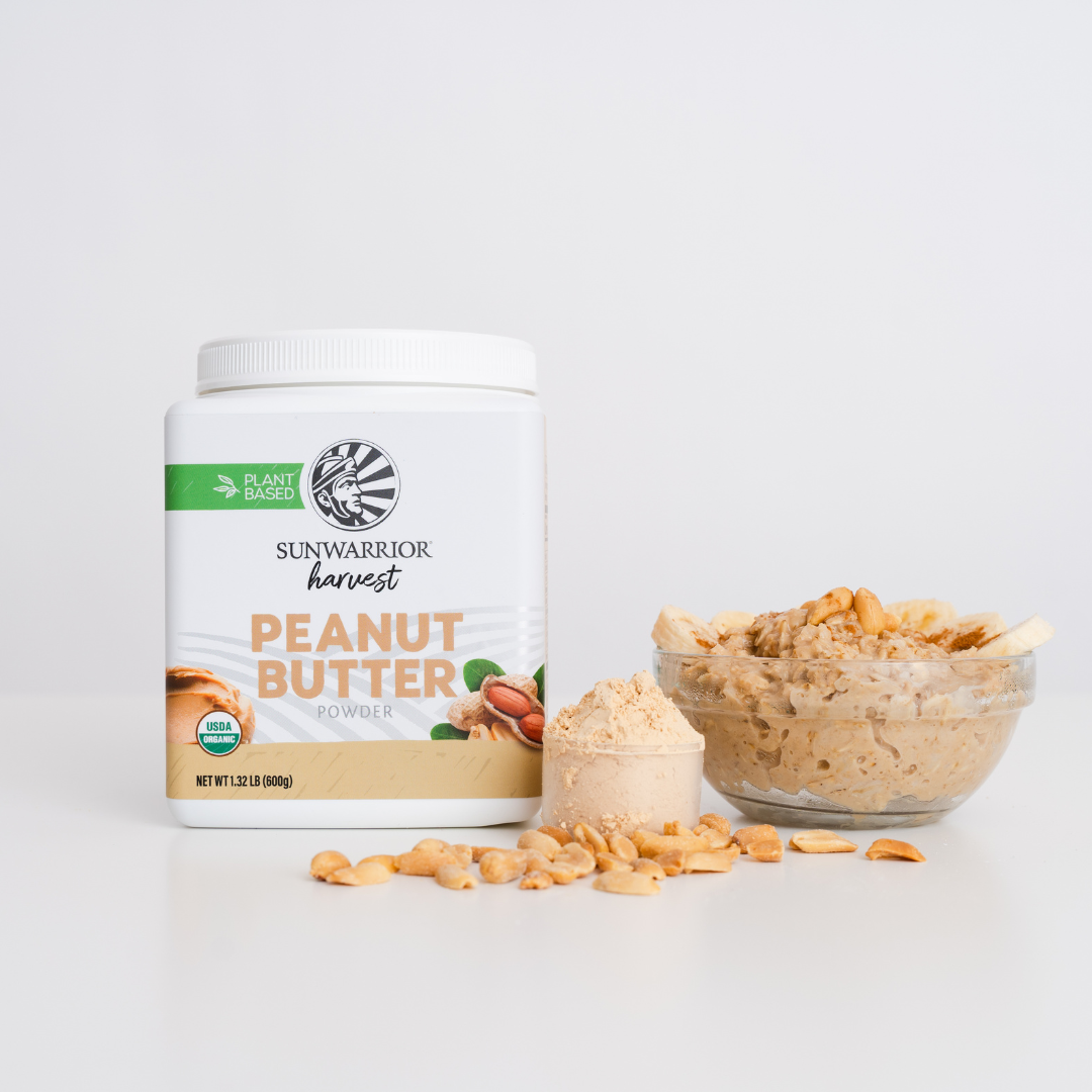 Sunwarrior Organic Peanut Butter Powder - Clean Protein, Gluten-Free