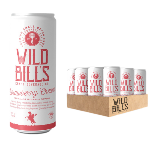 Wild Bill's Strawberry Cream  - Premium Cane Sugar Soda