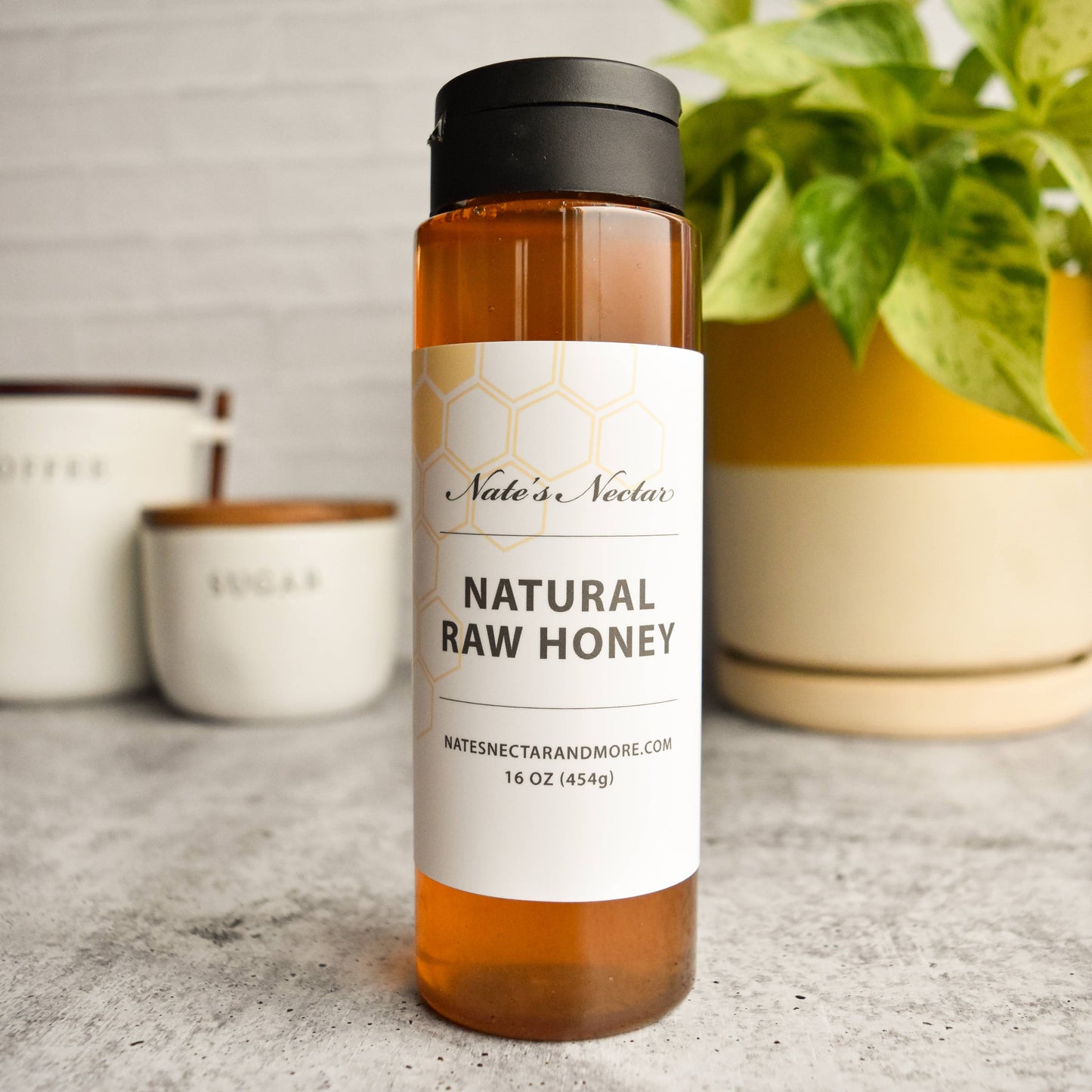 Natural Raw Honey, Plastic Squeeze Bottle: 16 oz