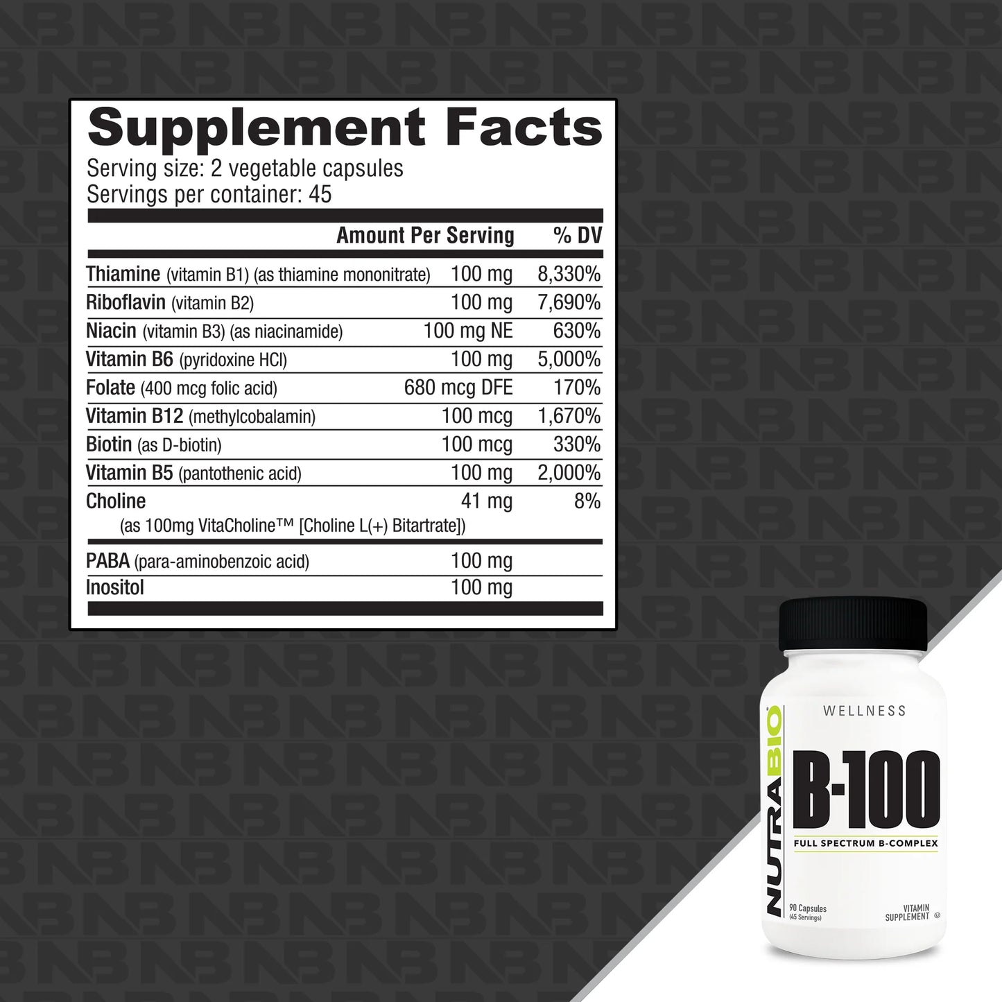 Nutrabio B-100 90ct