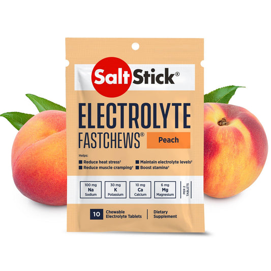 SaltStick FastChews Peach: 10ct (box of 12 packets)