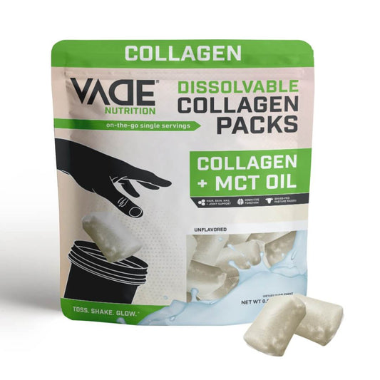 Vade Unflavored Collagen Packs + MCT Oil: 28 Servings