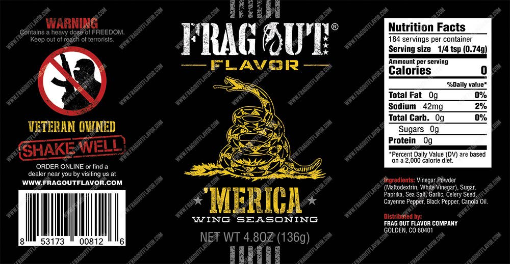 Frag Out Seasoning 'Merica - Wing Seasoning