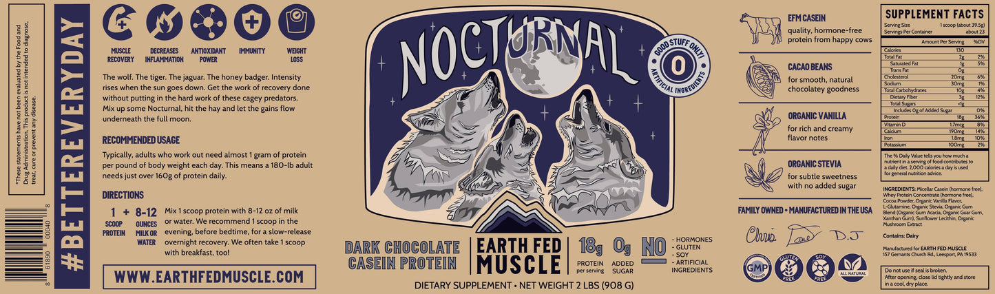 Earth Fed Nocturnal Casein