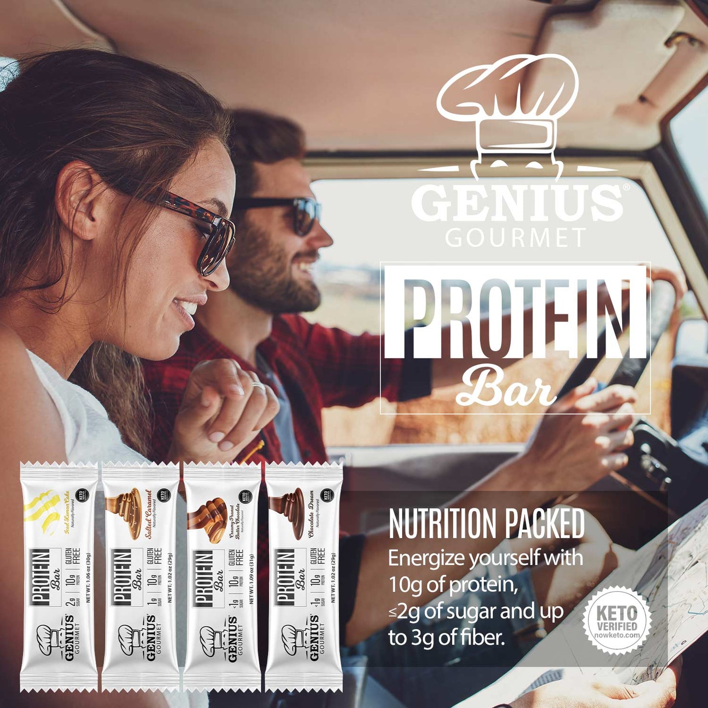 Genius Gourmet Protein Bar - Chocolate Dream