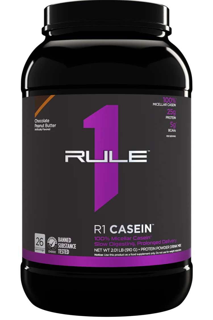 Rule 1 Casein Protein 2lb Chocolate Peanut Butter