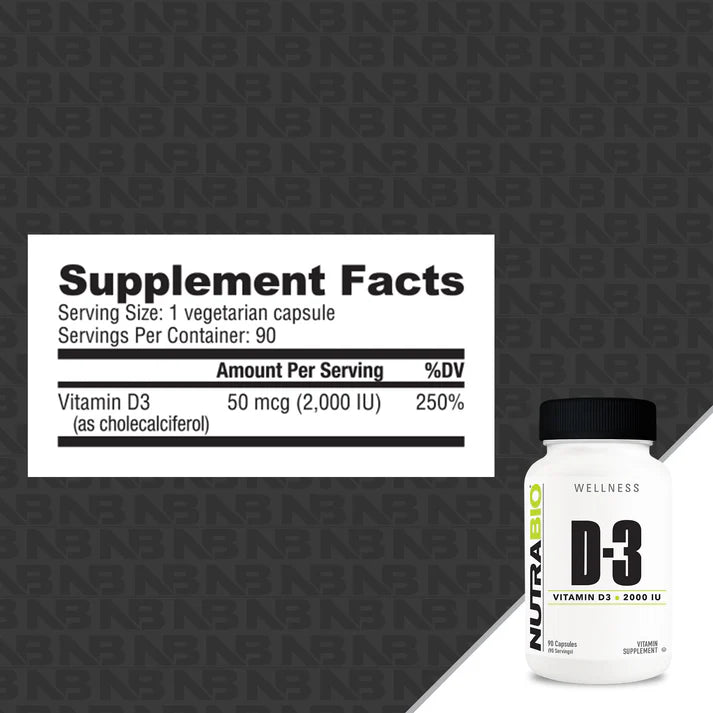 Nutrabio Vitamin D3 2000iu 90ct