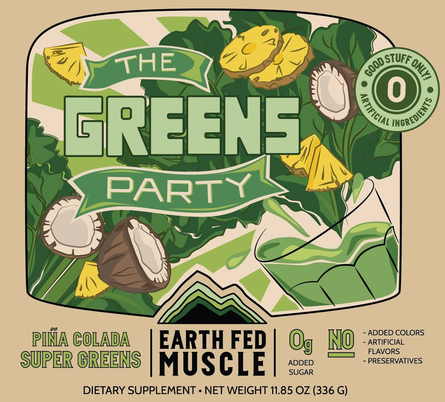 Earth Fed The Greens Party Piña Colada