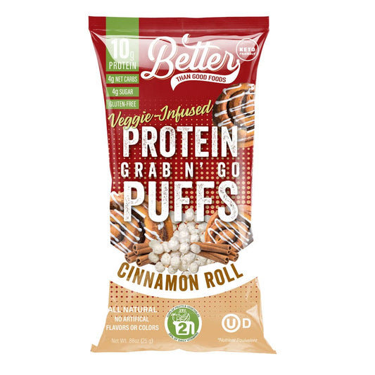 BTG Breakfast Protein Puffs - Cinnamon Roll 8pk