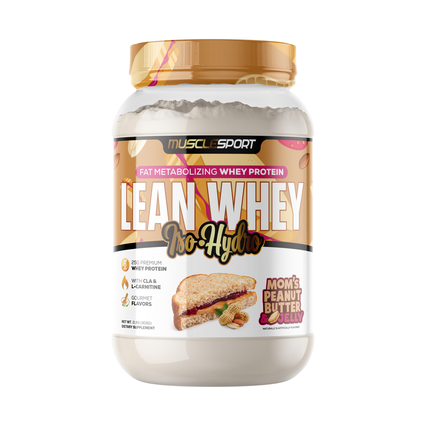 Lean Whey™ 2lb Premium Whey Protein Isolate: Neapolitan Ice Cream