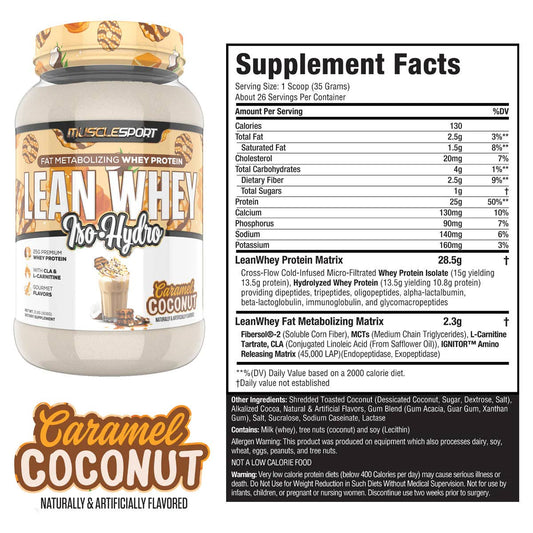 Lean Whey™ 2lb: Coconut Caramel - Limited Edition