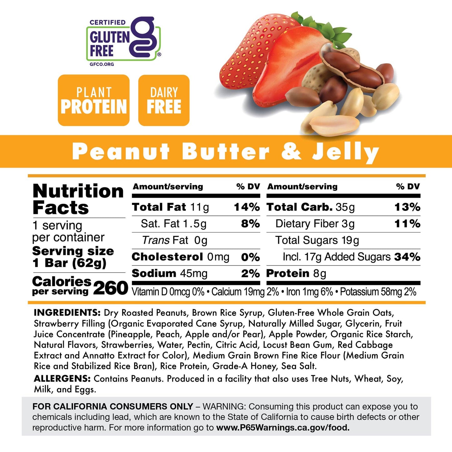 Bonk Breaker Peanut Butter & Jelly Bars