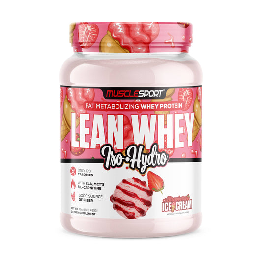 Lean Whey™ Iso Hydro Gourmet Protein 1lb: Strawberry Ice Cream