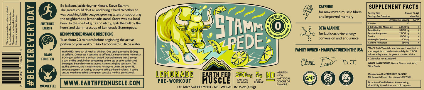 Stammpede Lemonade Pre-workout