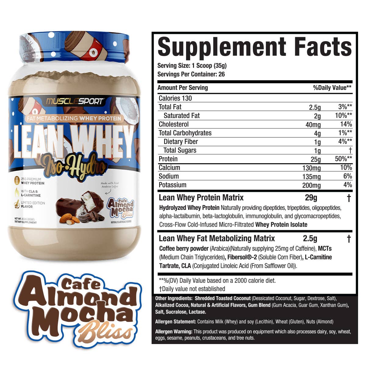 Lean Whey® Iso Hydro Gourmet Protein 2lb - Limited Edition: Lemon Pound Cake