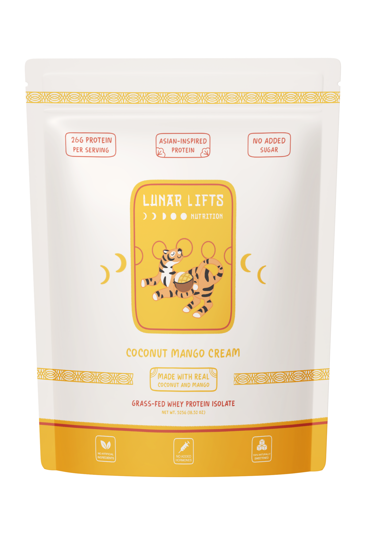 Coconut Mango Cream - Grass-fed Whey Isolate Boba Tea Protein Powder