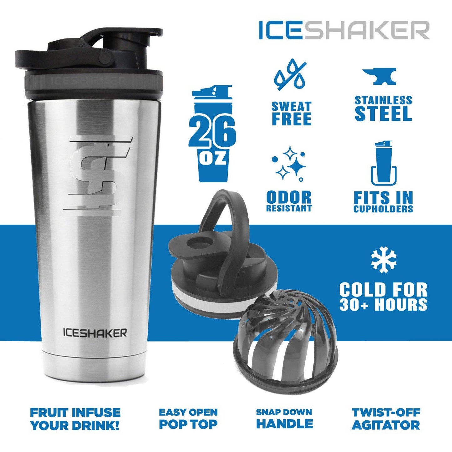 Ice Shaker - Black-White