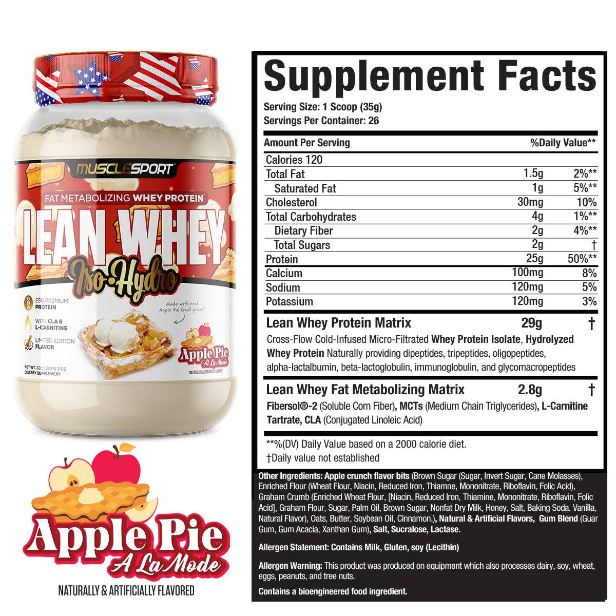 Lean Whey® Iso Hydro Gourmet Protein 2lb - Limited Edition: Monster Cookie
