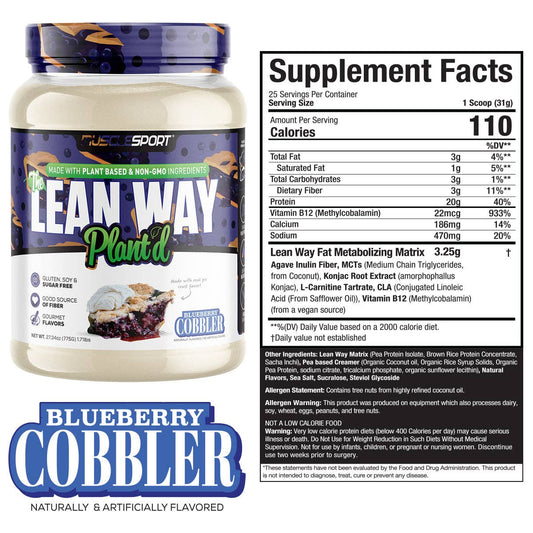 The Lean Way Plant'd: Blueberry Cobbler