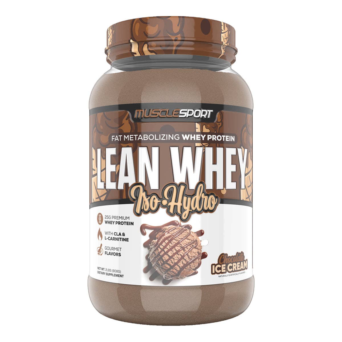 Lean Whey™ 2lb Premium Whey Protein Isolate: Neapolitan Ice Cream