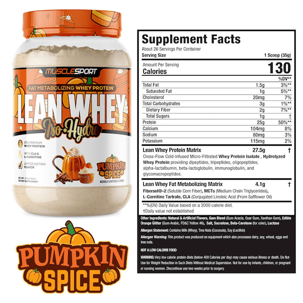 Lean Whey® Iso Hydro Gourmet Protein 2lb - Limited Edition: Lemon Pound Cake