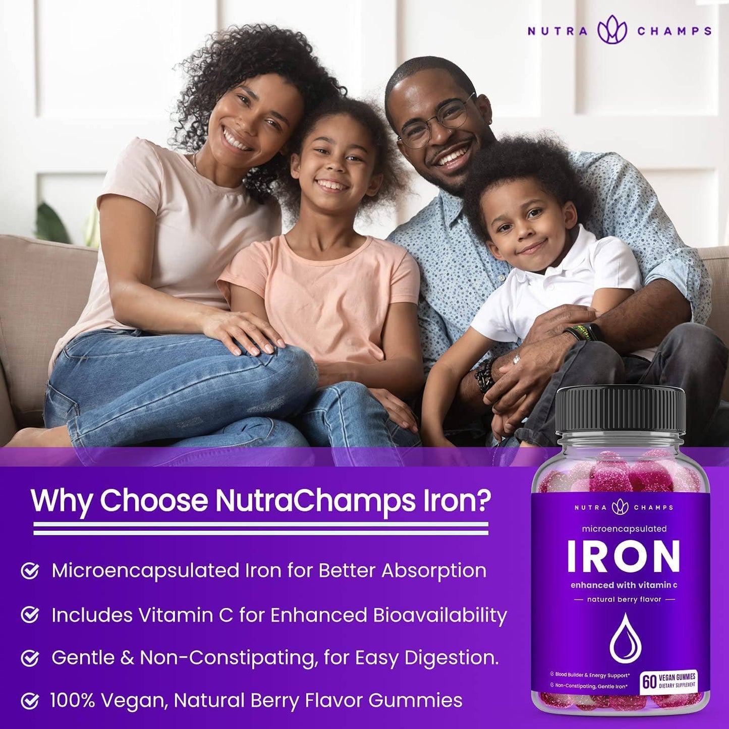 Nutra Champs Iron Gummies