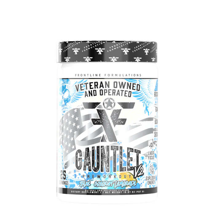 Frontline Formulations Guantlet V2 Pre Workout Blue Coconut Lemonade