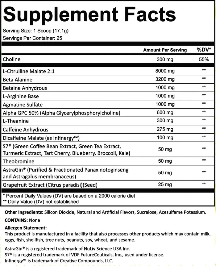 Frontline Formulations Guantlet V2 Pre Workout Grape Watermelon