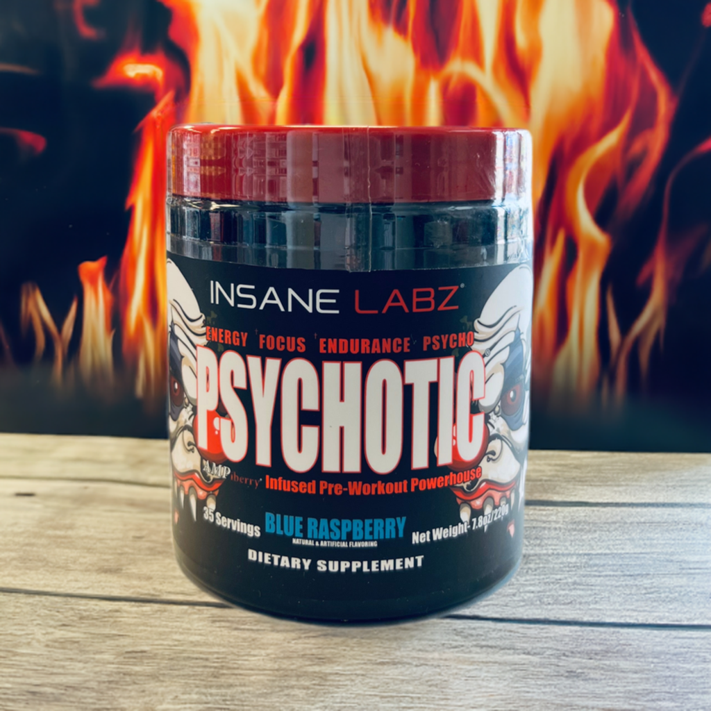 Insane Labz Psychotic Pre Workout Blue Raspberry