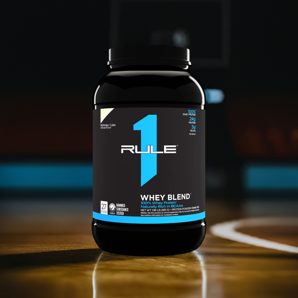 Rule 1 Whey Blend Protein 2lb Birthday Cake