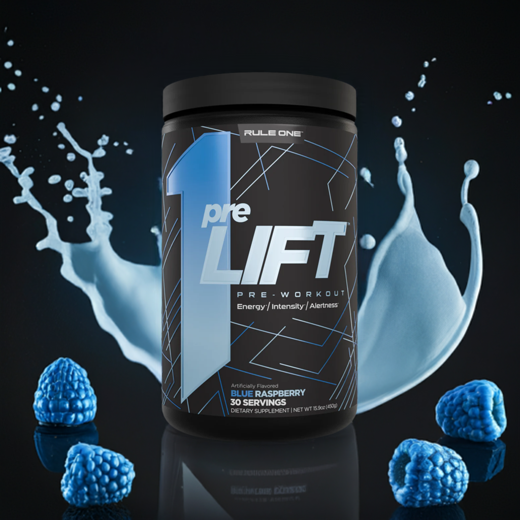 Rule 1 Pre Lift Pre Workout Blue Raspberry – Frontier Nutrition Co