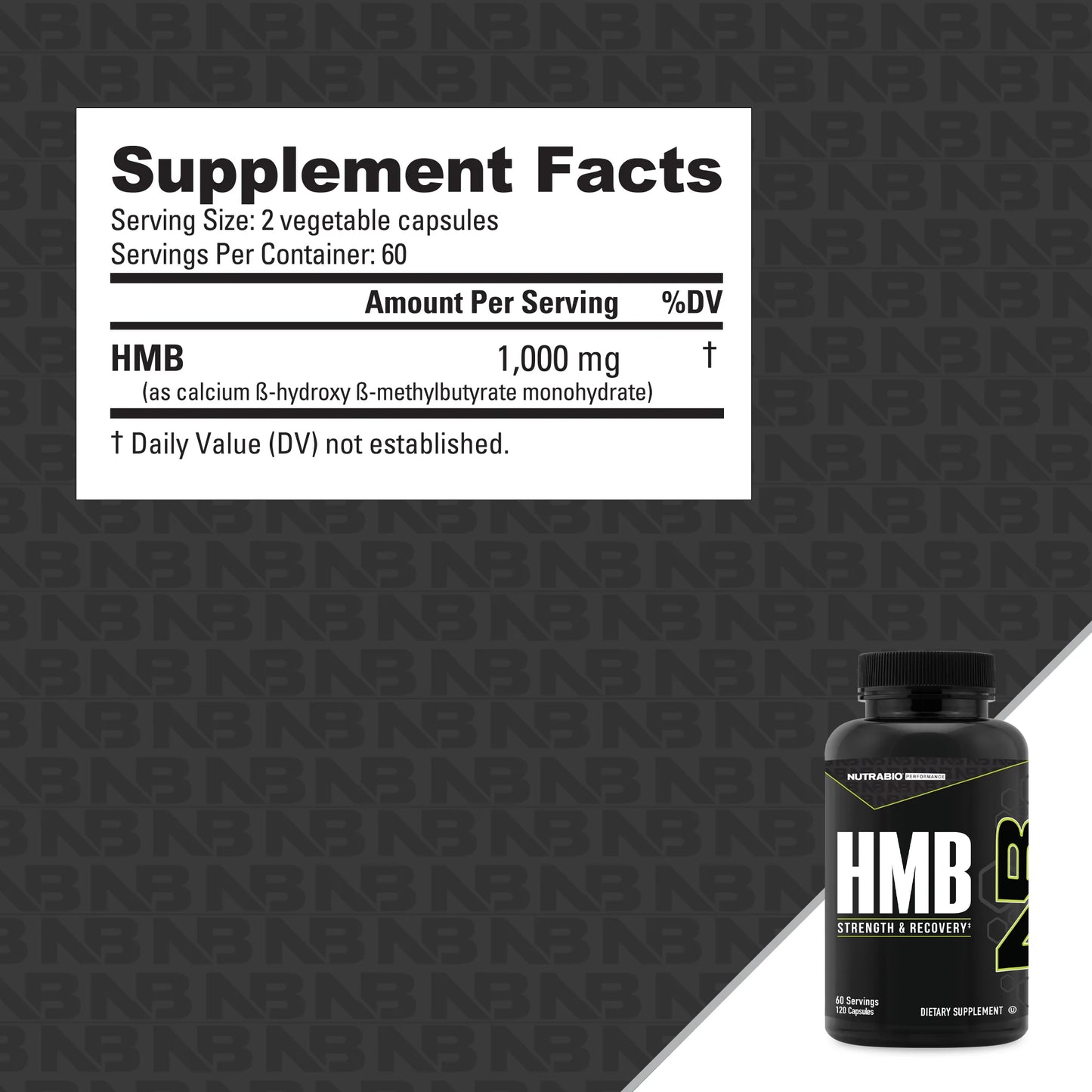 Nutrabio HMB 100mg 120ct