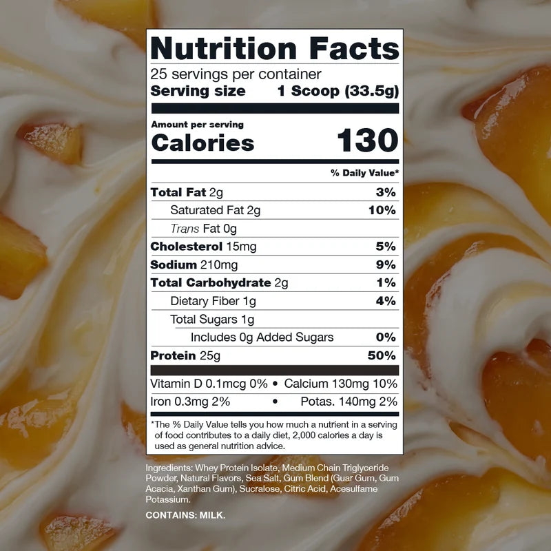 Bum Itholate Protein Peaches & Cream 2lb