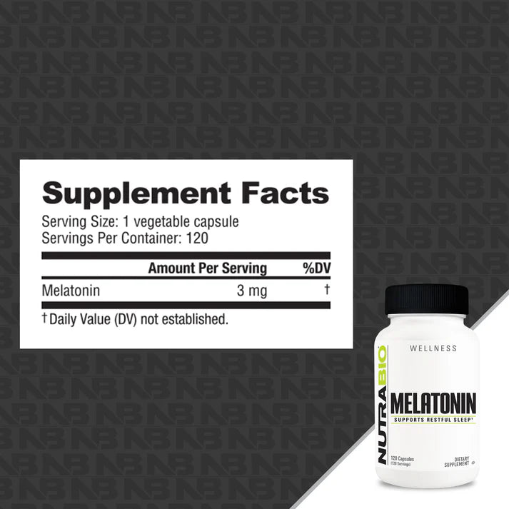 Nutrabio Melatonin 3mg 120ct