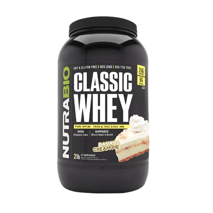 Nutrabio Classic Whey Protein Banana Cream Pie 2lb