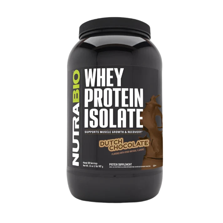 Nutrabio Whey Protein Isolate Dutch Chocolate 2lb