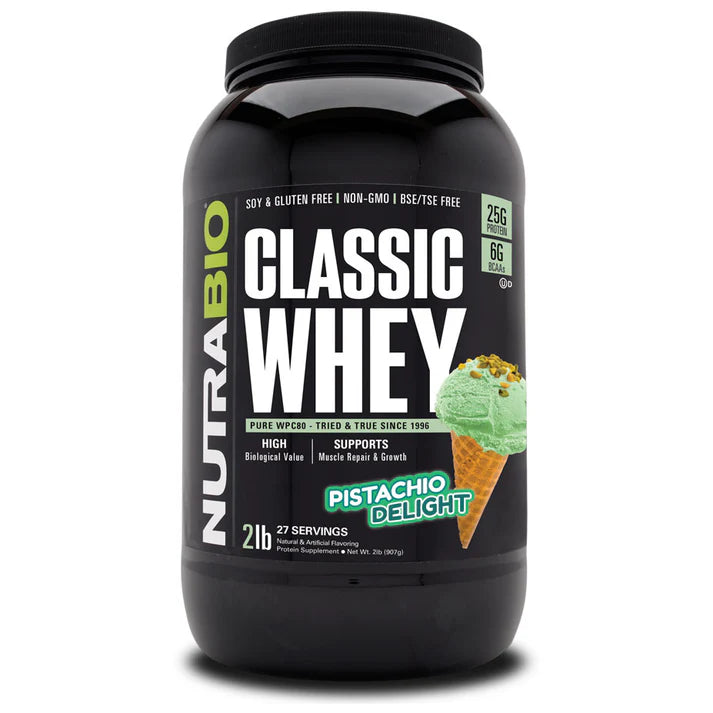 Nutrabio Classic Whey Protein Pistachio Delight 2lb