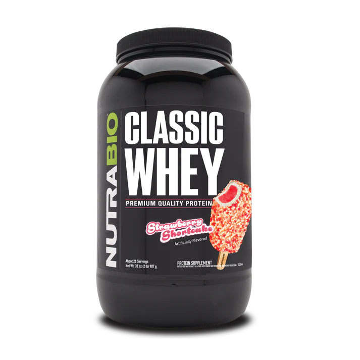 Nutrabio Classic Whey Protein Strawberry Shortcake 2lb